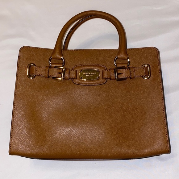 Michael Kors Hamilton Brown Satchel Purse NWT $298 - Picture 1 of 12